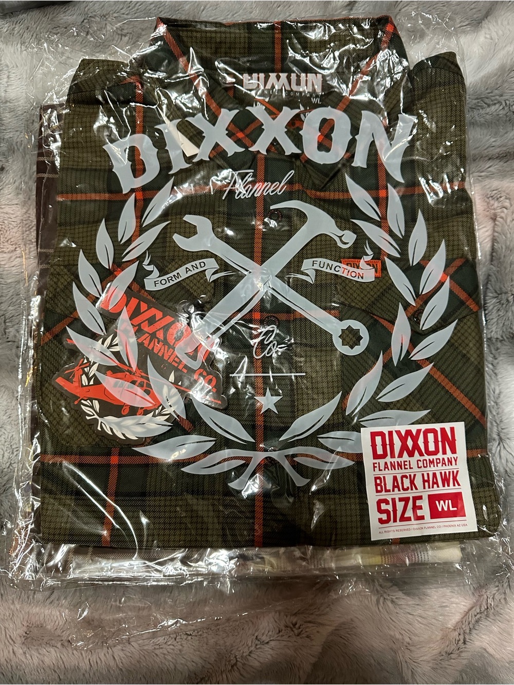 Dixxon Flannel Black Hawk Plaid Shirt